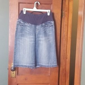 Maternity Jean Skirt